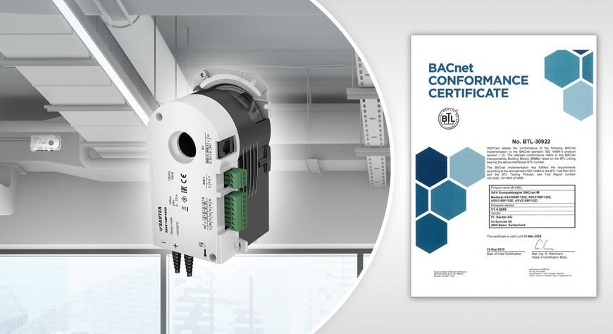 BACnet certification for BACnet VAV compact controller